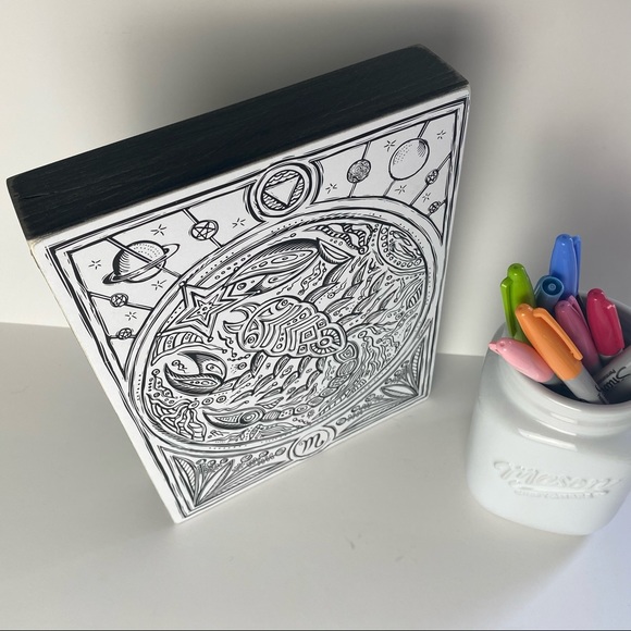 Scorpio Wooden Color Book Box Sign by Primitives By Kathy - Picture 7 of 12